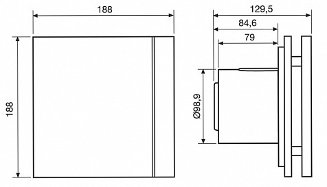 Вентилятор Soler & Palau Silent Design 100 CZ 4C Champagne
